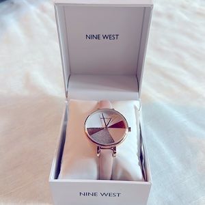 NWT Nine West Dainty Dusty Pink Rose Gold Watch